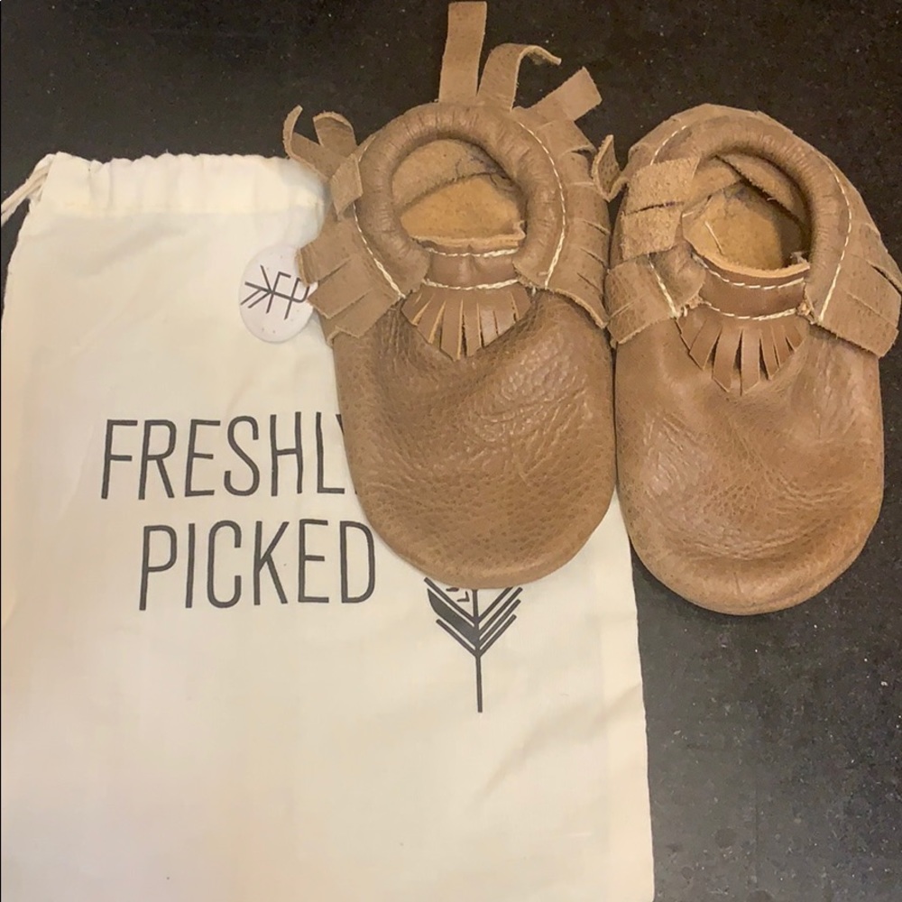 Gently used Freshly Picked moccasins
